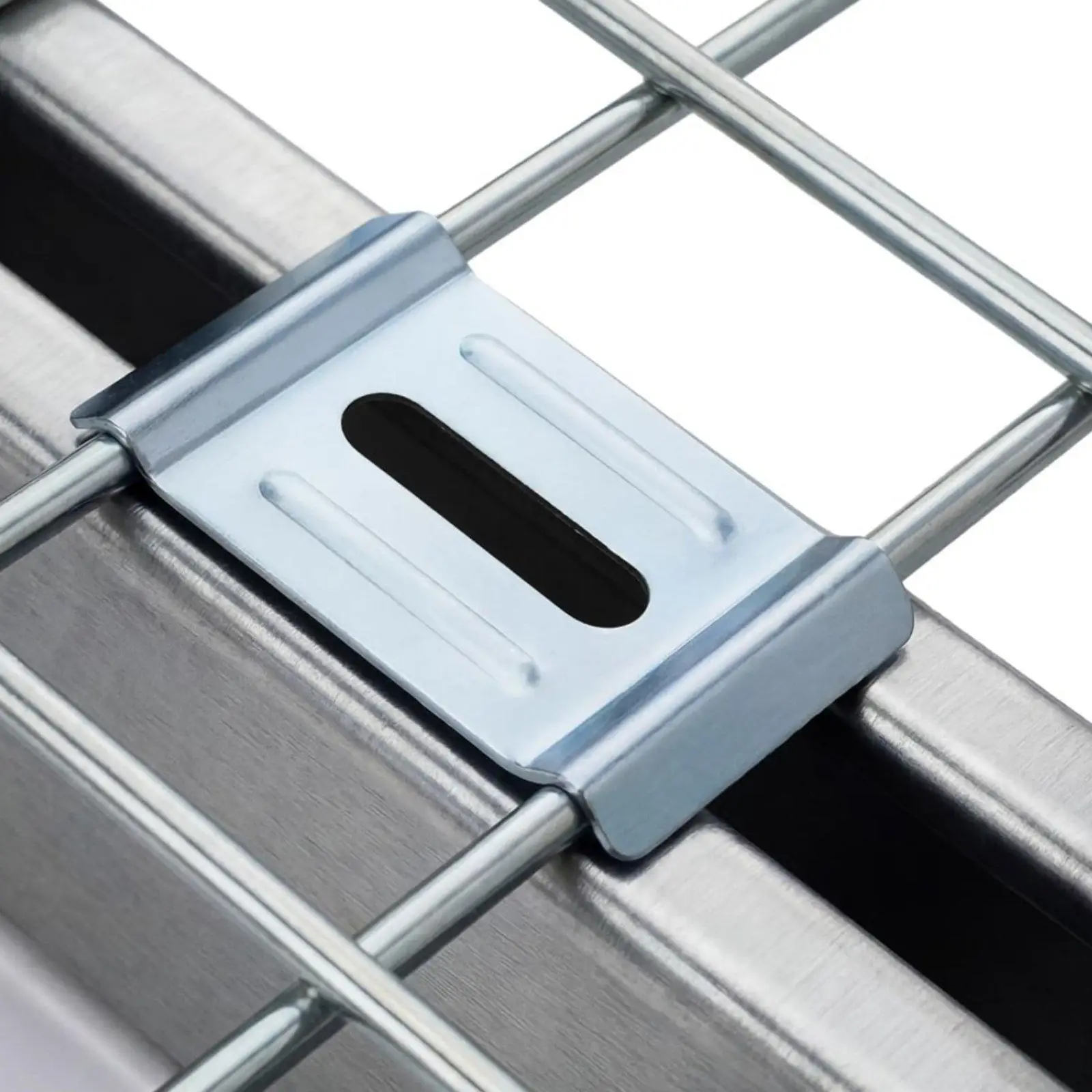 Precision Cable Tray Clamp Carbon Steel Bracket for Mesh Cable Tray Fastening Industrial Mount Clip for Wire Rack Under Desk Precision Cable Tray Clamp Carbon Steel Bracket for Mesh Cable Tray Fastening Industrial Mount Clip for Wire Rack Under Desk