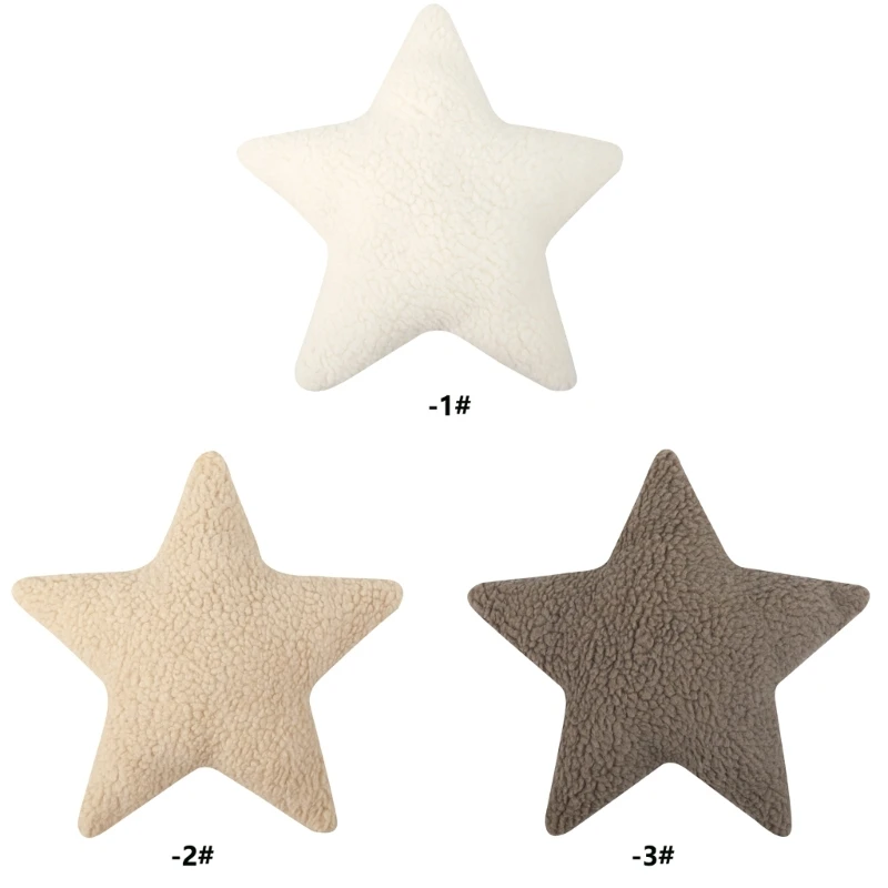 

Solid Plush Nursery Decoration Star Baby Pillow Props Plush Warm Posing Pillow Cushion for Newborn New Dropship