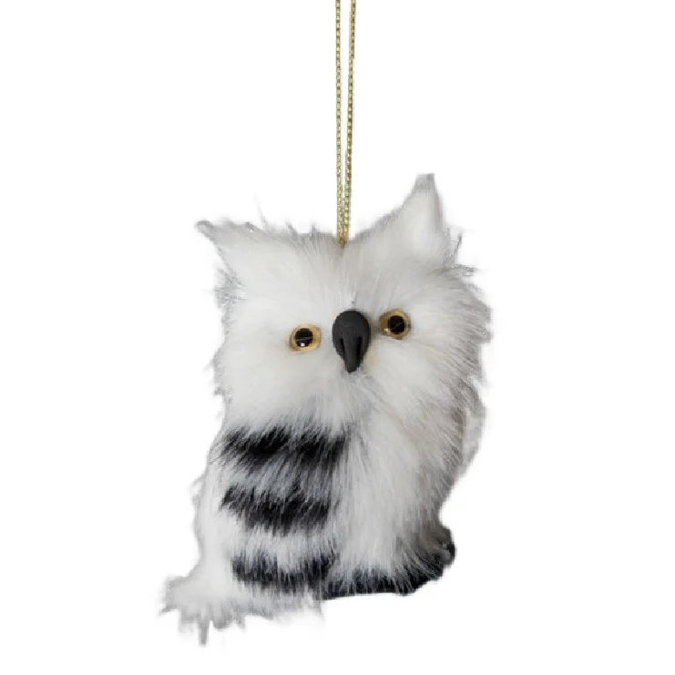 

Christmas Animal Ornaments Owl Hanging Ornaments Synthetic Leather Christmas Tree Hanging Ornaments for Decoration 2.7 x 3.1