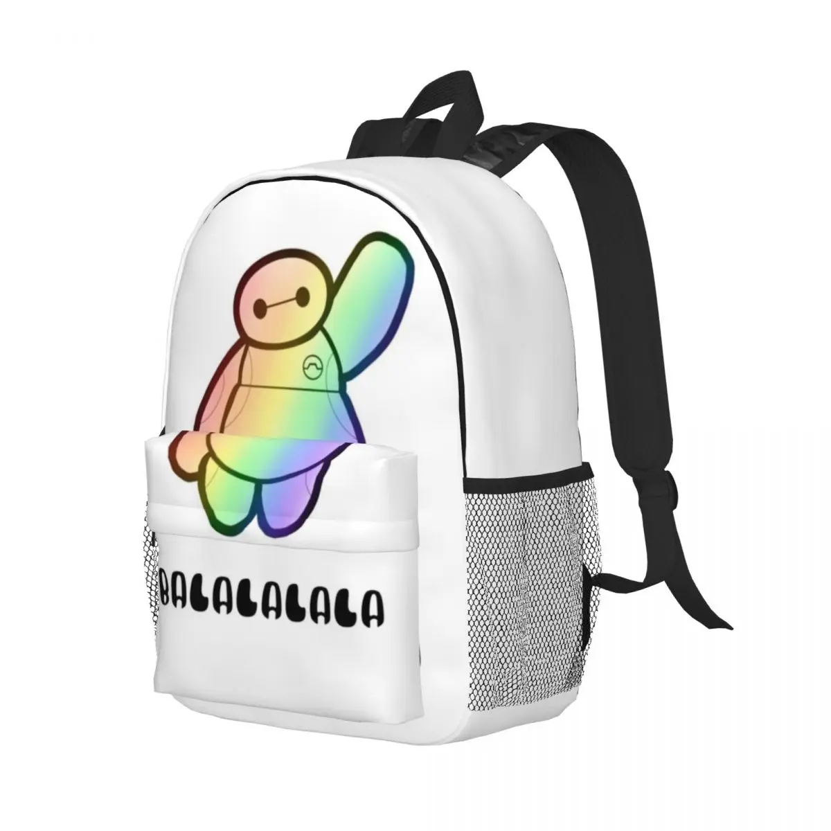 Mochila Big Hero 6 compacta de 15 polegadas – bolsa leve e elegante, perfeita para estudantes e viajantes