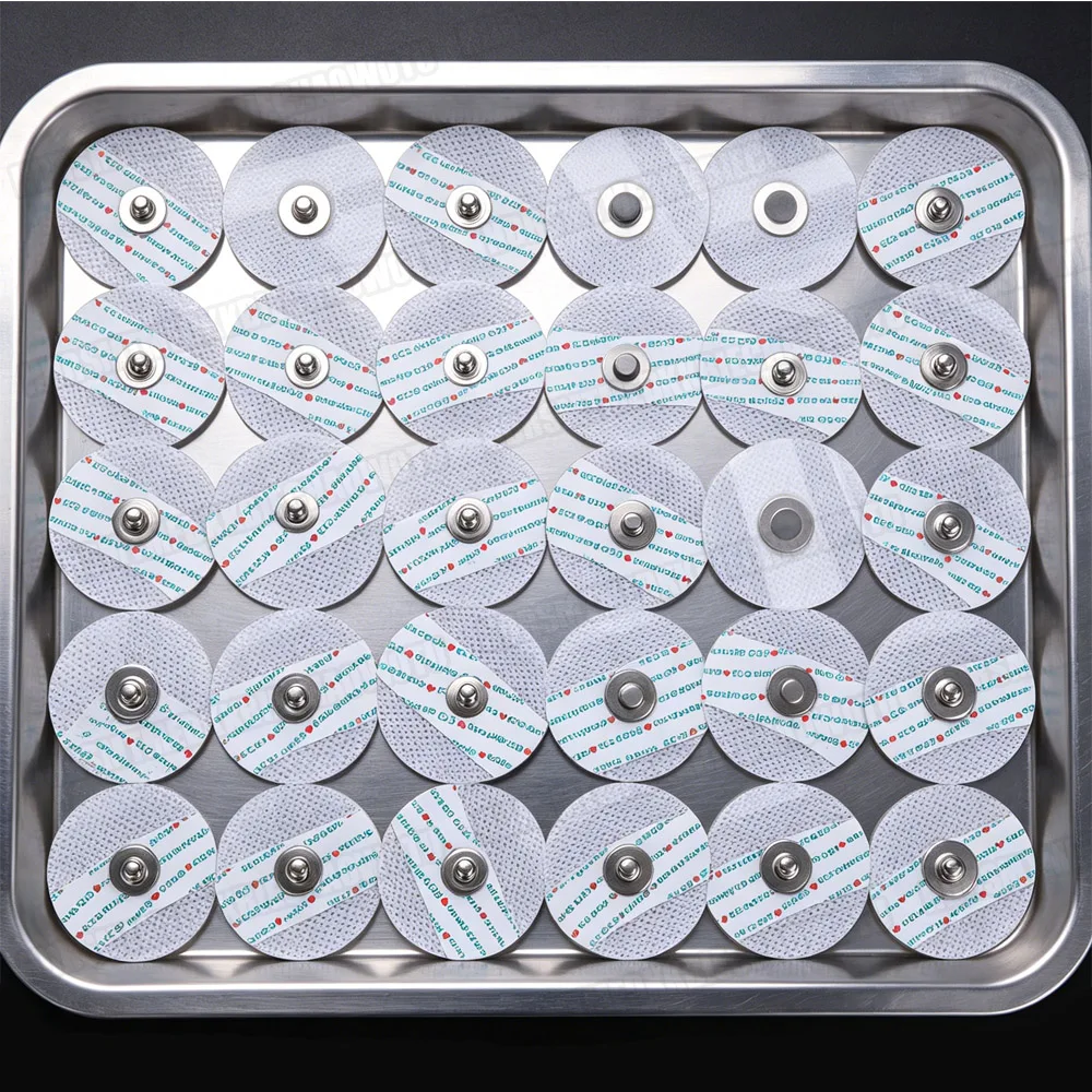 

100/200/500pcs Medical Disposable ECG EKG Electrode Patch Non-Woven Buttons ECG Electrodes Pads Electrocardiogram Accessories