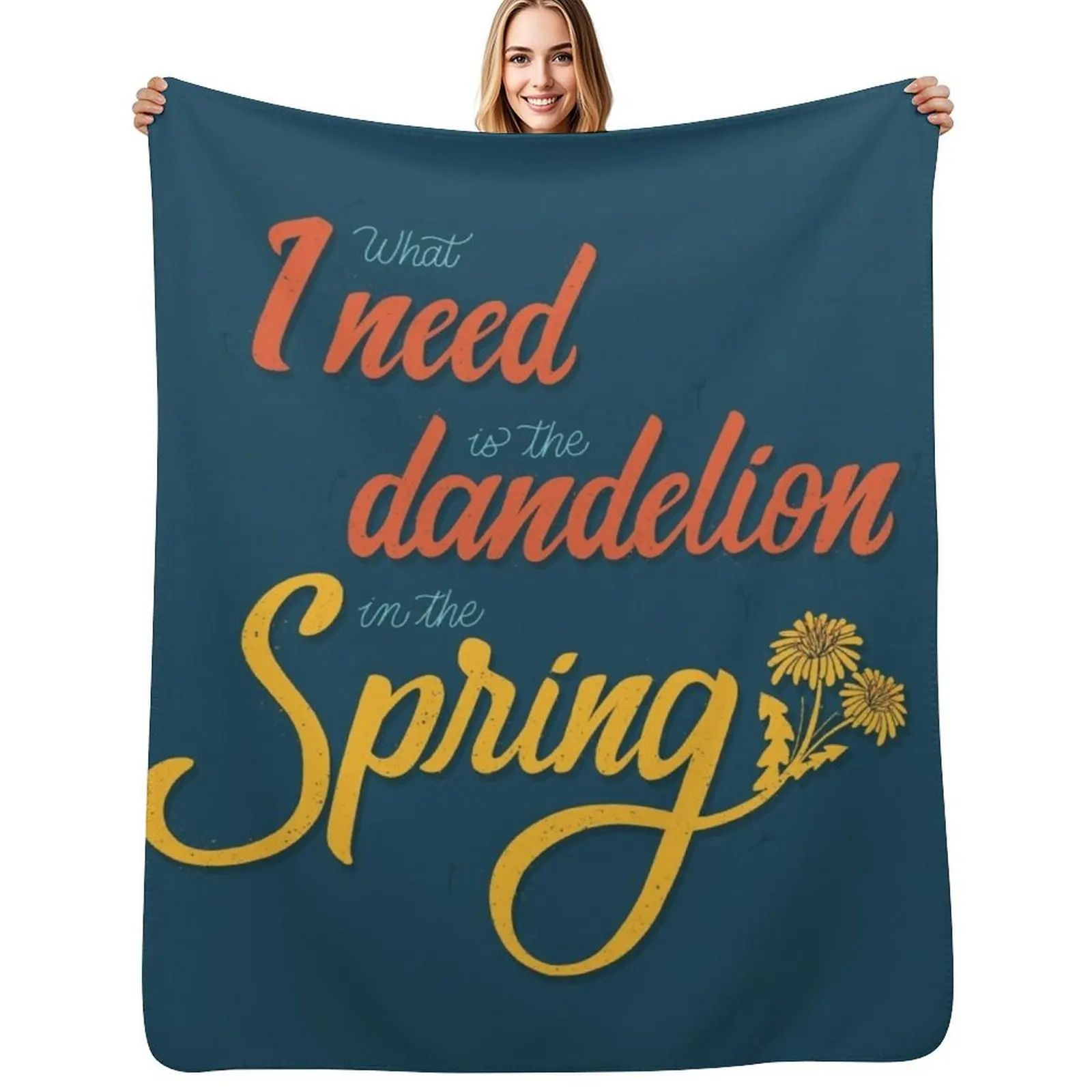 Dandelion in the spring Throw Blanket Summer Beddings Flannels Soft Luxury Thicken Furry Blankets