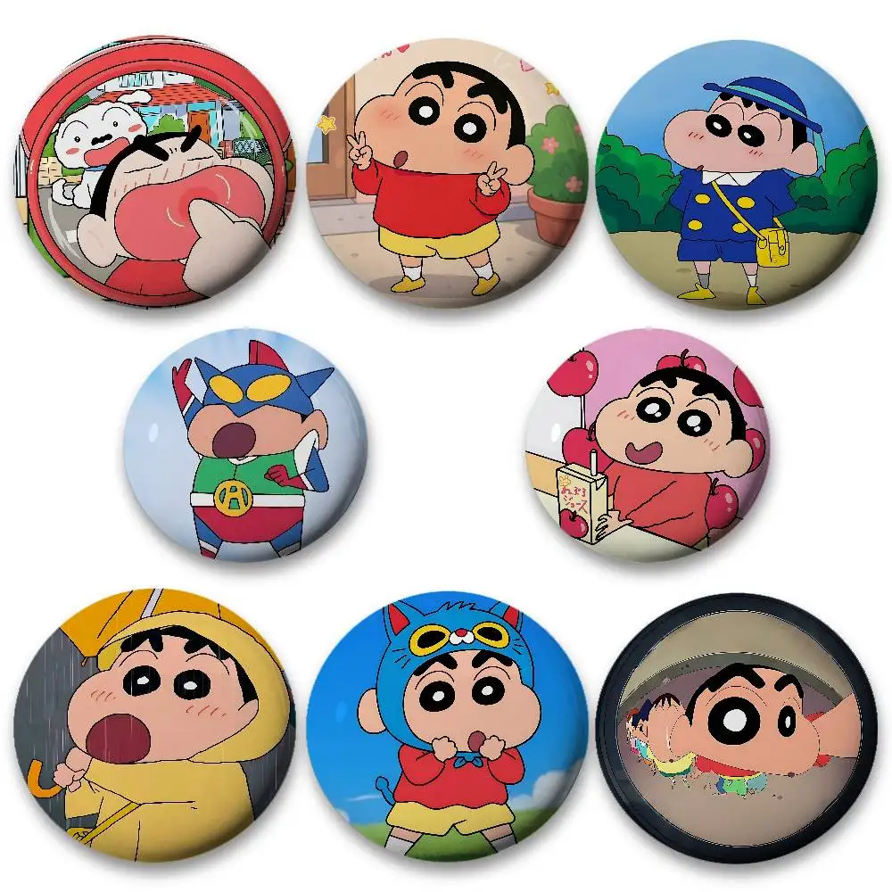 C-Crayon Shin-chan Cartoon Star Badges, Brooches, Pins, Tin Props, Christmas Gifts, Birthday Gifts