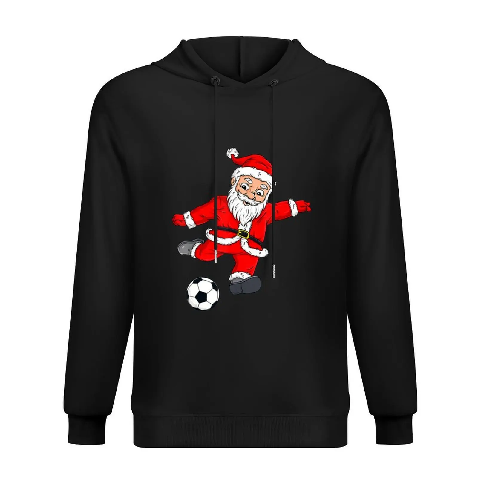 

Christmas Santa Claus Soccer Ball Boys Girls Kids Xmas Hoodie hooded shirt autumn clothes aesthetic clothing hoodie graphic