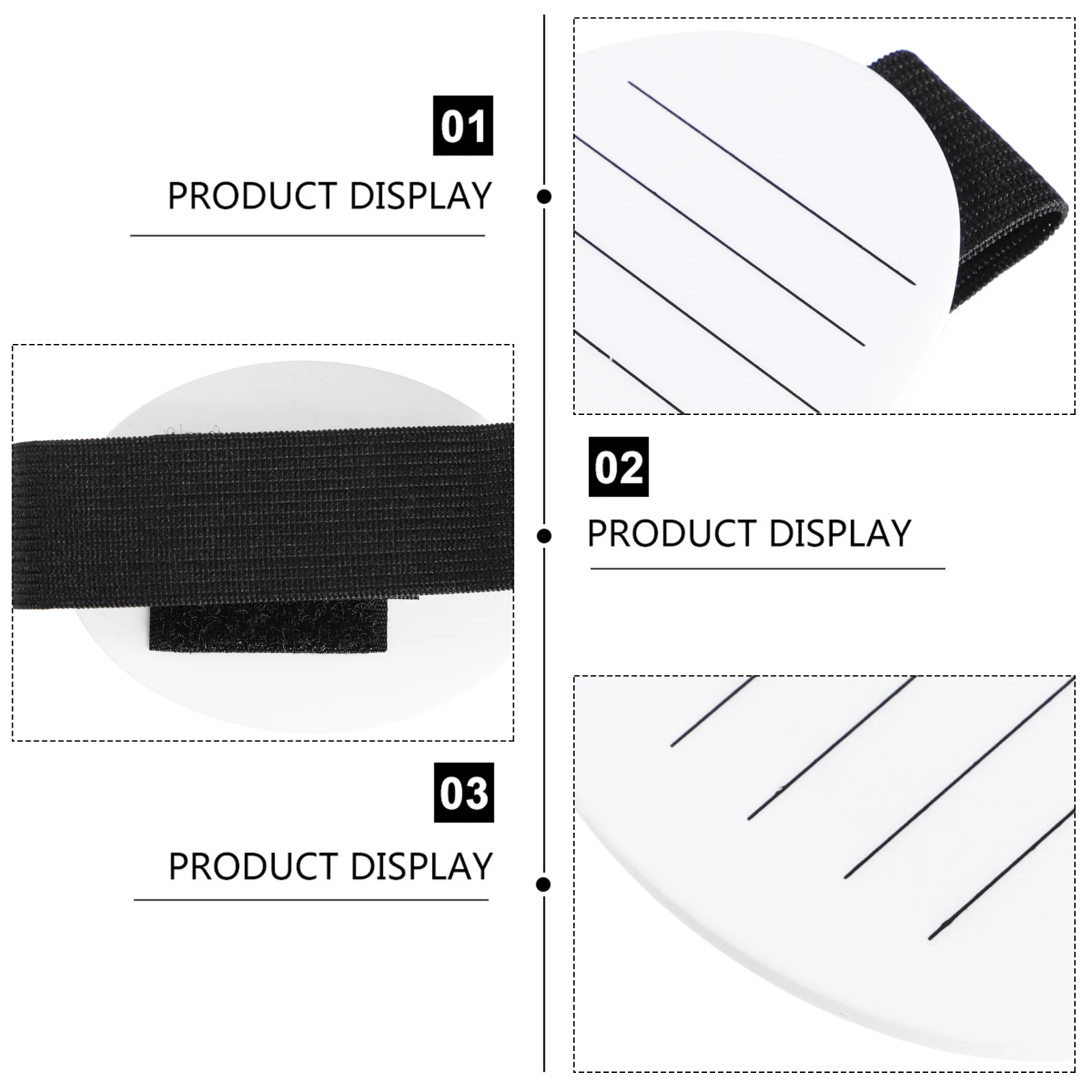 

Professional Eyelash Extension Pallet White Acrylic Lash Holder Stand Wrist Strap Clear Number Lightweight Easy Carry Lash