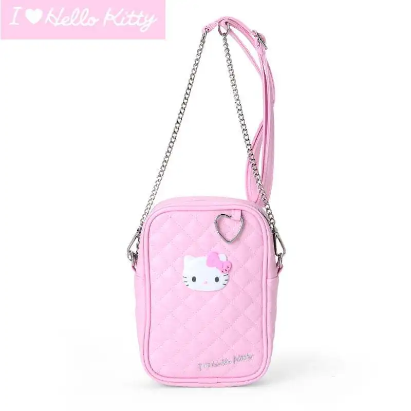 

Kawaii Hellokitty Cat Style Black Chain Single Shoulder Bag In Stock Fashion Versatile Travel Crossbody Casual Daily Handbag