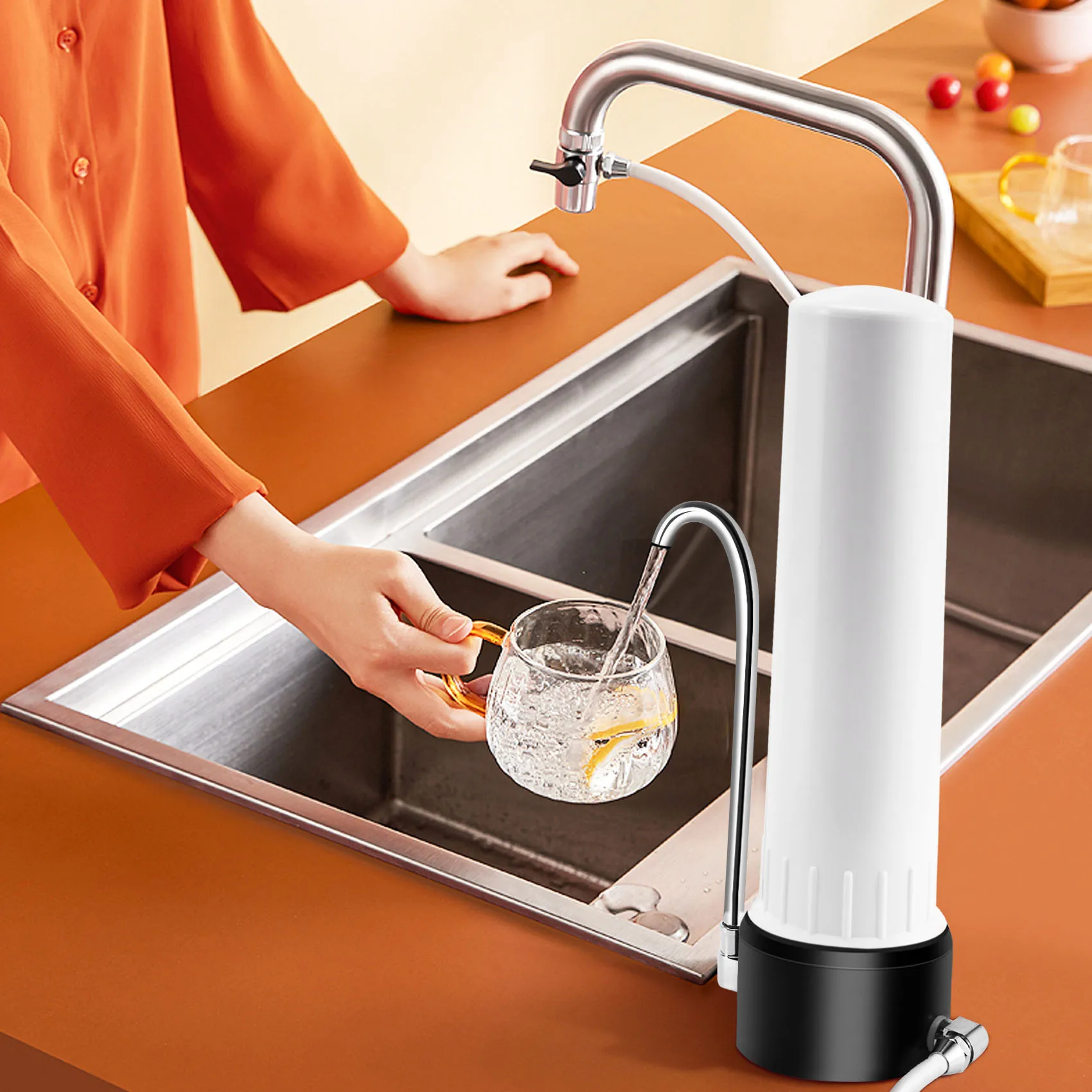 Luftreiniger Kalzium Sulfit Haushalt Küche Wasserfilter Desktop Wasserreiniger Alkalisches Wasser