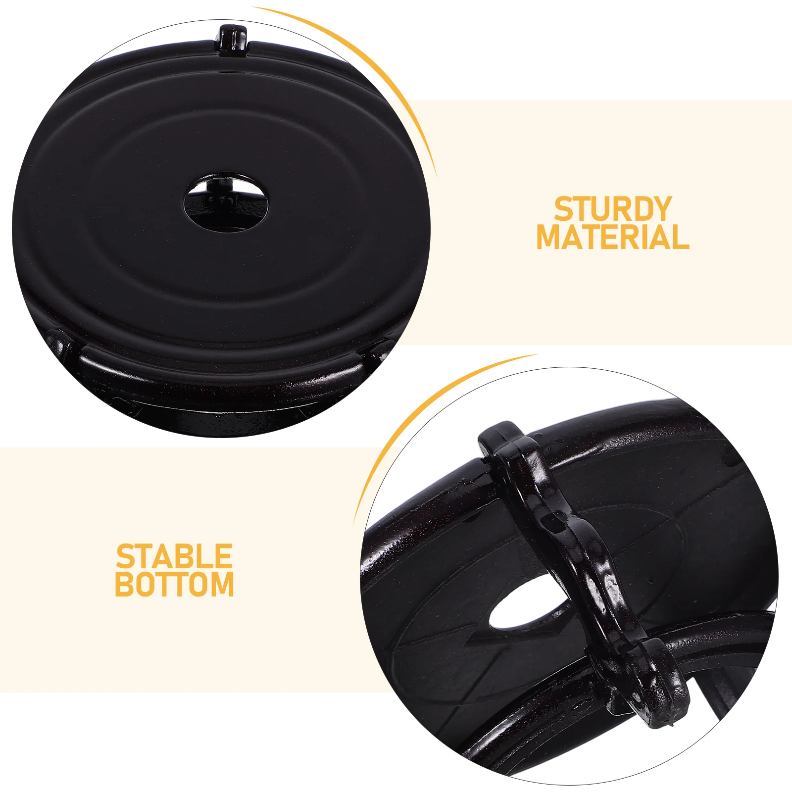 Flower Pot Base Bracket Resin Stand Vase Holder Smooth Surface Space Saver Plant Pot Riser Display Figurine Desktop Storage