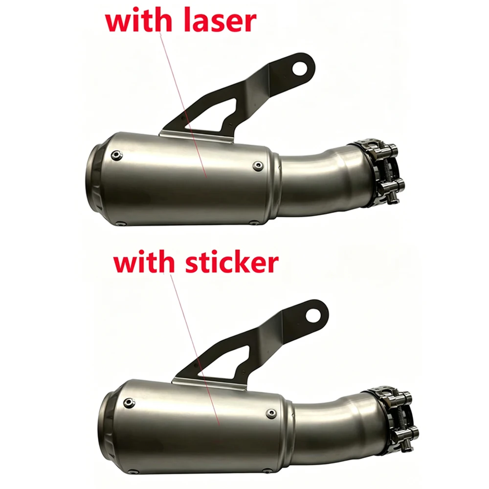 61mm Auspuffanlage Motorrad Schalldämpfer Motocross Endrohr Escape Moto Racing Slip-on für S1000RR 2019-2023 S1000R 2021 2022 2023