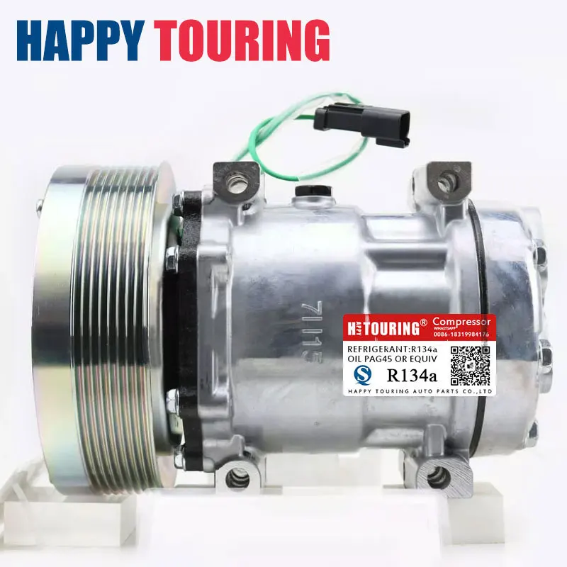 SD7H15 24V A/c Ac Air Conditioner Compressor for Caterpillar Krone Truck 4132 3249711 324-9711 270124760 507-3868