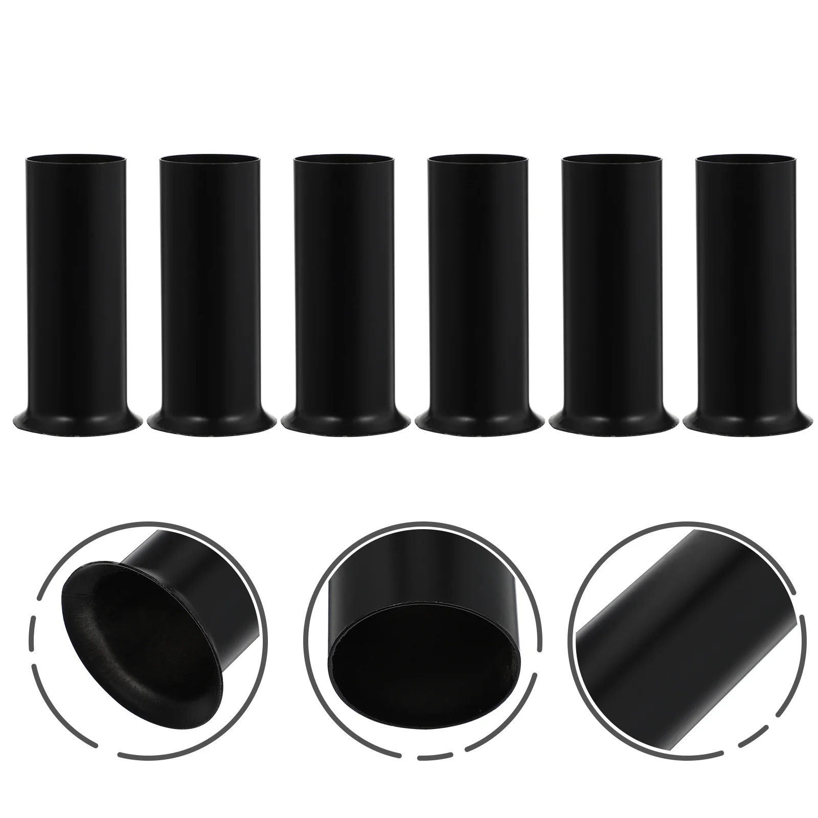 12 قطعة أنبوب مصباح الحديد قابلة لإعادة الاستخدام مصباح نجف قاعدة غطاء أجزاء الإضاءة اكسسوارات الثريا مزهرية مضيئة مزودة بقاعدة كم #3