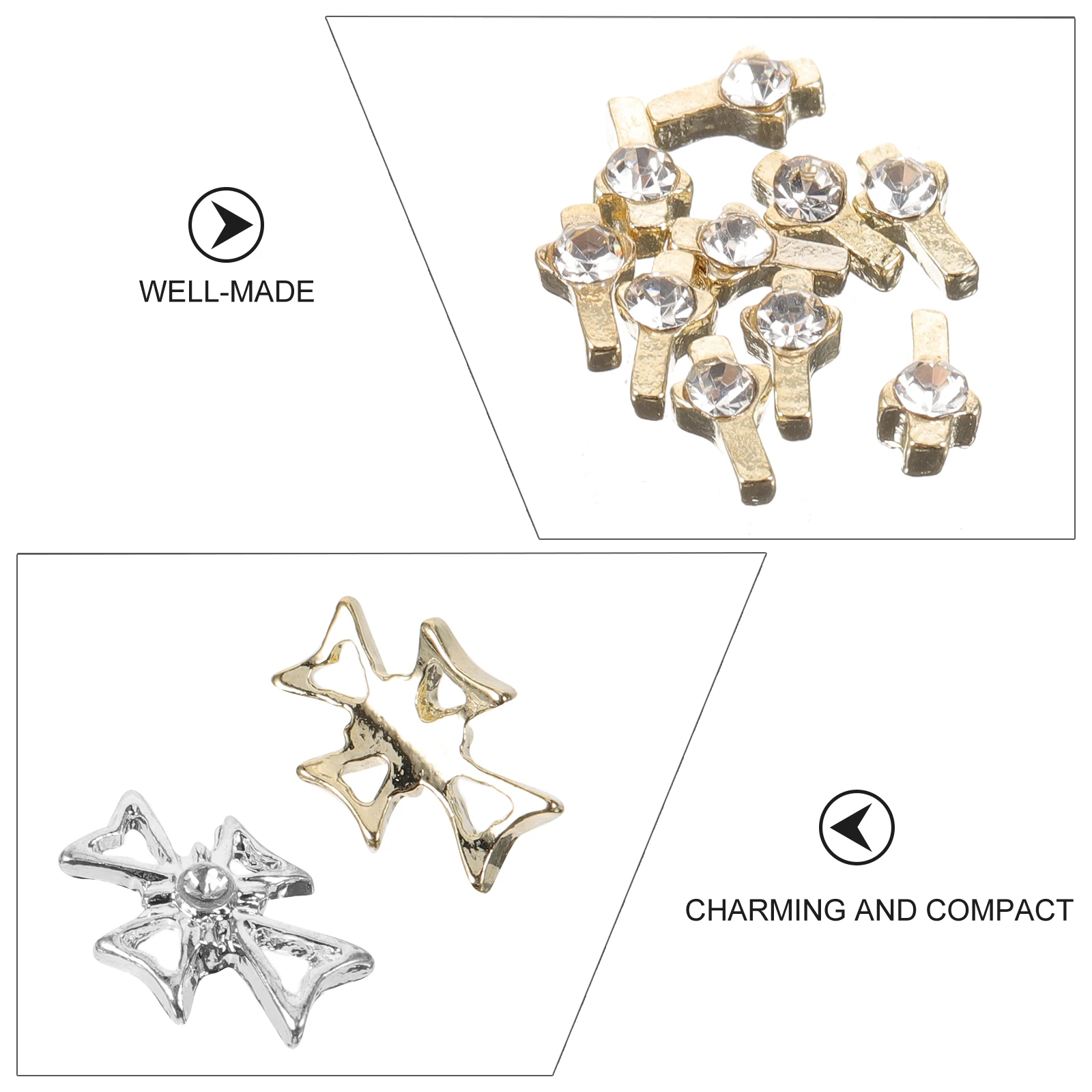 

80pcs Alloy 3D Gothic Charms Charms 3D Metal For Acrylic Nails Gothic Nail Art Decor Nail Gems Manicure Design Tools