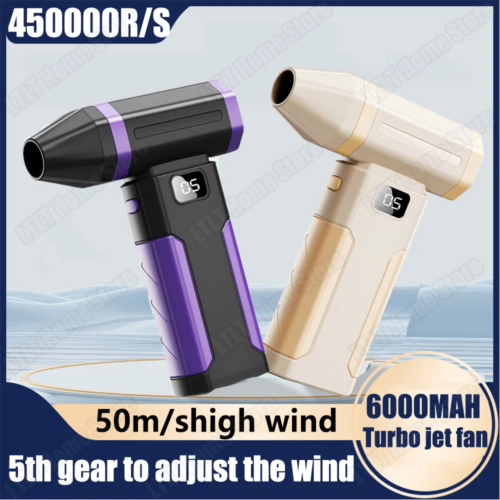 

450,000RPM Newest Mini Turbo Jet Fan Turbo Violent Fan Powerful Blower 50m/s High Speed Duct Fan Electric Air Duster Dryer