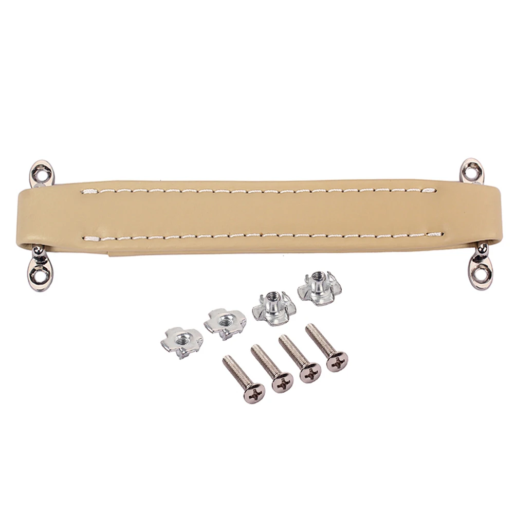 

Stereo Handle Speaker Amp Strap Amplifier for Guitar Belt Vintage Light Brown Leatheramp