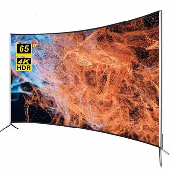 대형 스크린 와이파이 곡선 스마트 4K 텔레비전, 85 인치 LED 스마트 TV, 50 55 65 75 인치  Best5