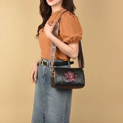 Imagen 2 del producto Bolso informal para mujer, bolsos de hombro tipo bandolera de cuero suave para mujer, novedad de 2024, bolso de mano con estampado de moda para mujer, bolso principal