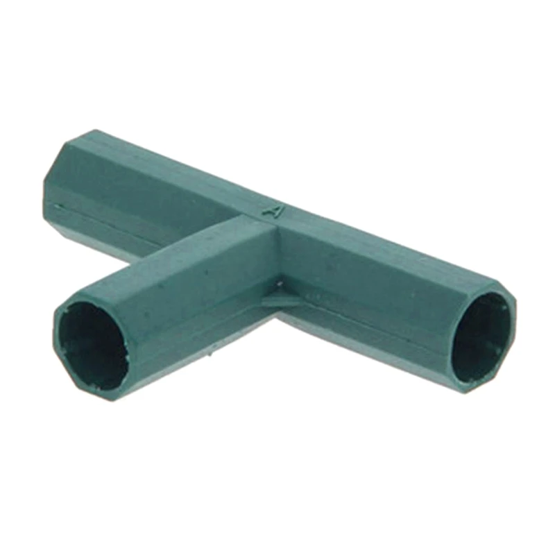 

20PCS 16MM PE Filled Tube Parts Gardening Greenhouse Joints Garden Plastic Tee Connectors Bracket Fittings