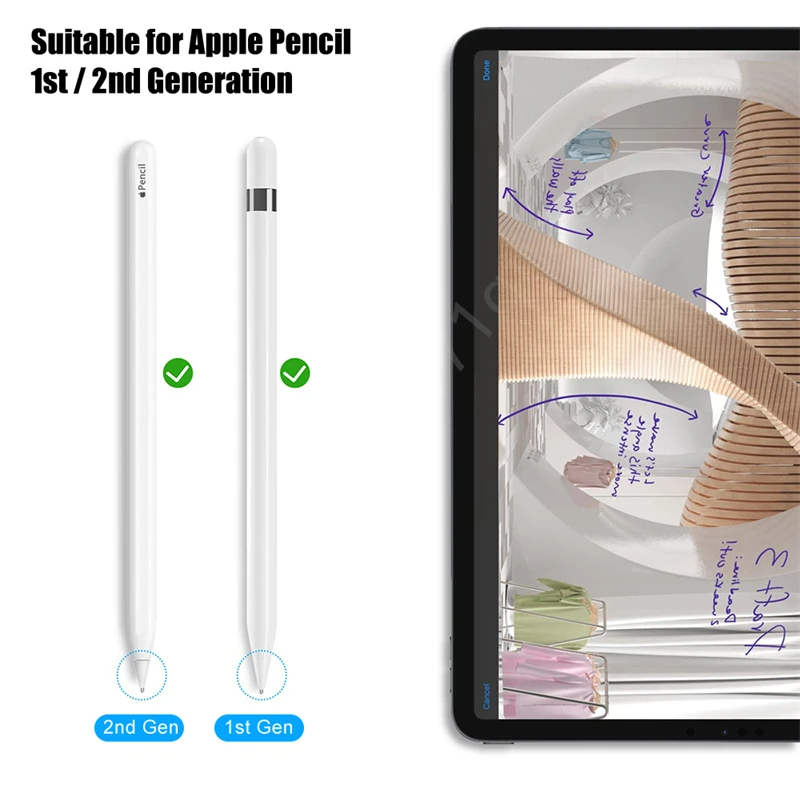 Dicas de substituição do lápis para Apple, Pen Tip, Metal Nib, Pencil 2 Geração, Apple iPad 1, 2ª Geração, Soft 2B