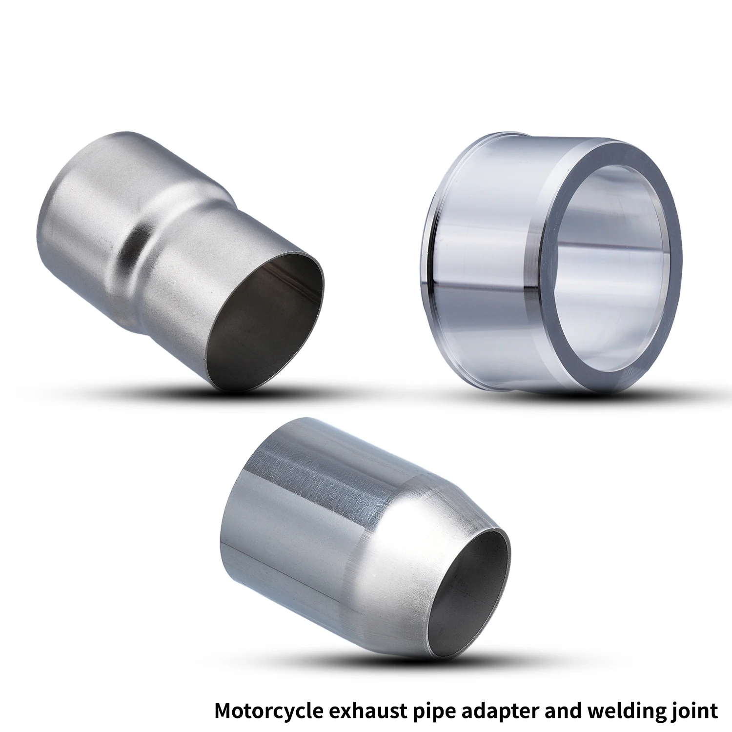 Universal Motorcycle Exhaust Pipe Inner Diameter 60MM Conversion 51MMAperture Converter Reducer Muffler Connector