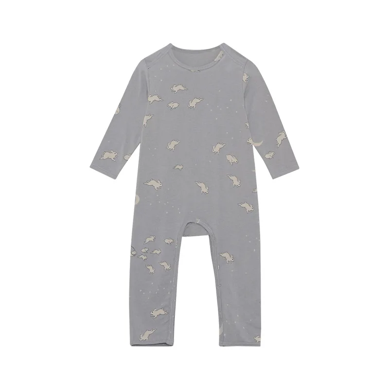 Infant and Toddler Printed Jumpsuit Autumn New Baby Pullover Long Sleeved Crawling Suit Nordic Style Newborn Clothes