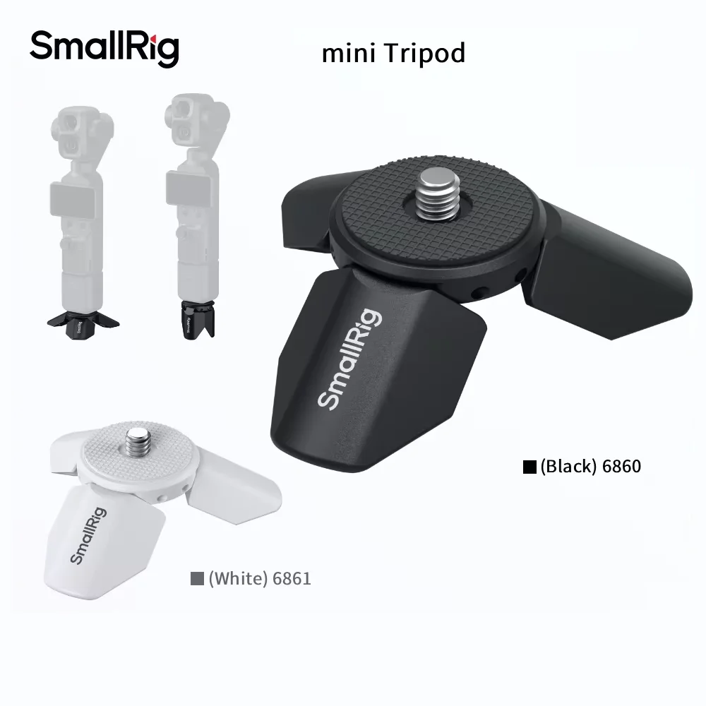 SmallRig mini Tripod for DJI Pocket 3 / 4 / 4Pro for Insta360 Luna Ultra / Pro for Action Cameras Handheld Gimbal Auto-Deploy