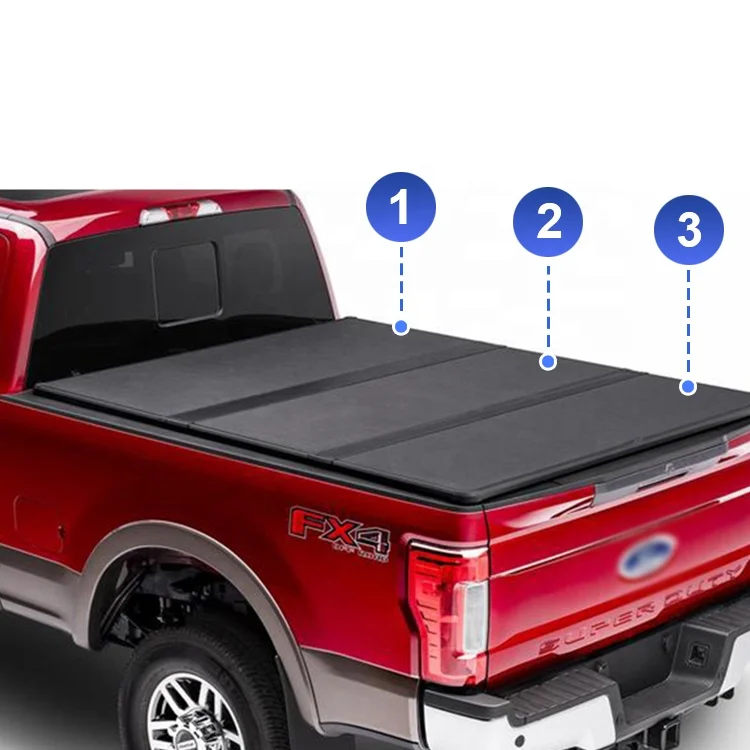 4x4 Accessories Soft Hard Tri-fold Car Bed Cover Tonneau Cover for Isuzu Dmax Hilux Revo Nissan Navara Frontier Titan D40