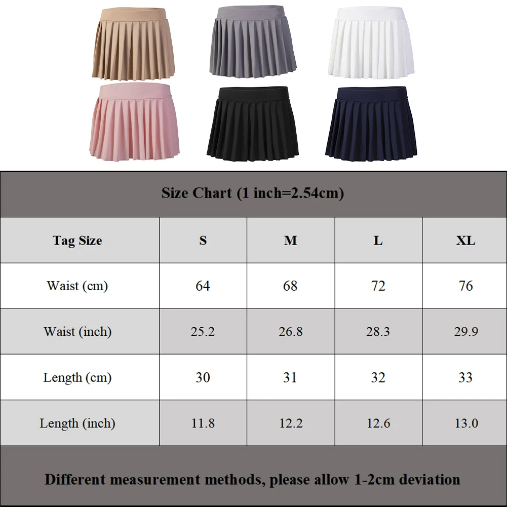 

Women's Sexy Pleated Mini Skirt Summer High Waist Slim A Line Skirt Fashion Female Clothing Solid Color Casual Skirts