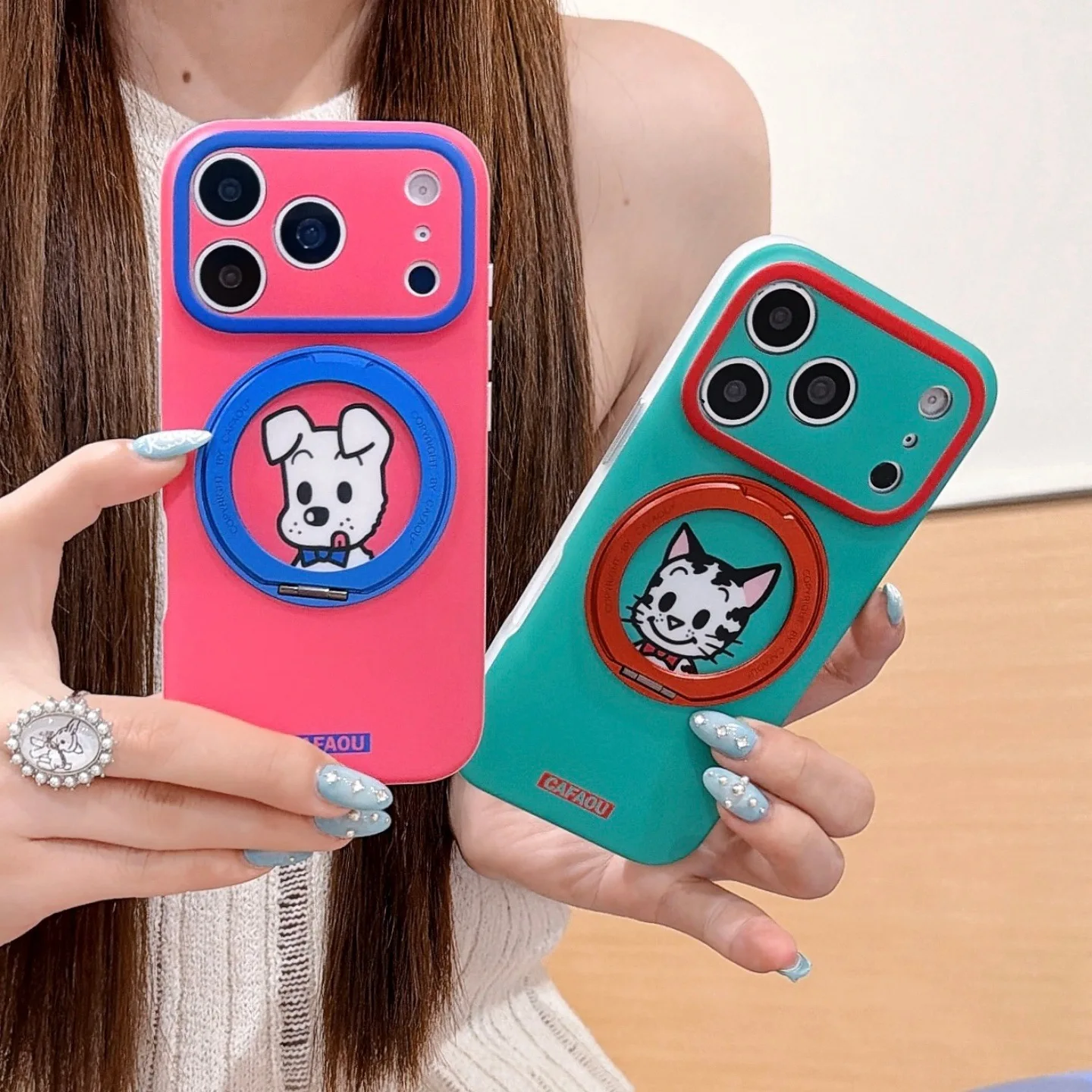 

Fulcrum shell Harada, suitable for Apple 17promax mobile phone case iPhone16/15 rotating bracket