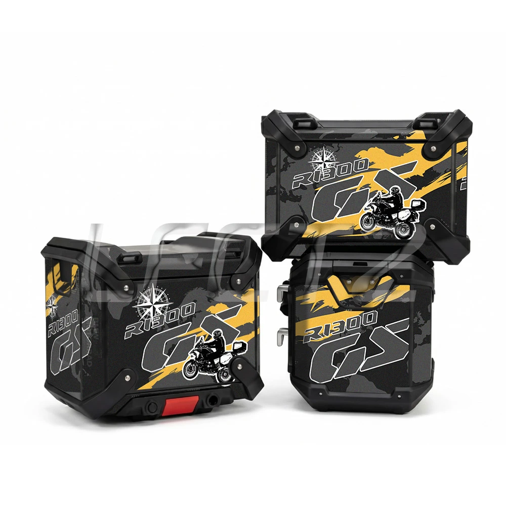 Fit for R1300GS R 1300 GS Adventure 2025 Motorcycle Aluminium Panniers Sticker Kit Trunk Luggage Suitcases Side Top Cases Decals