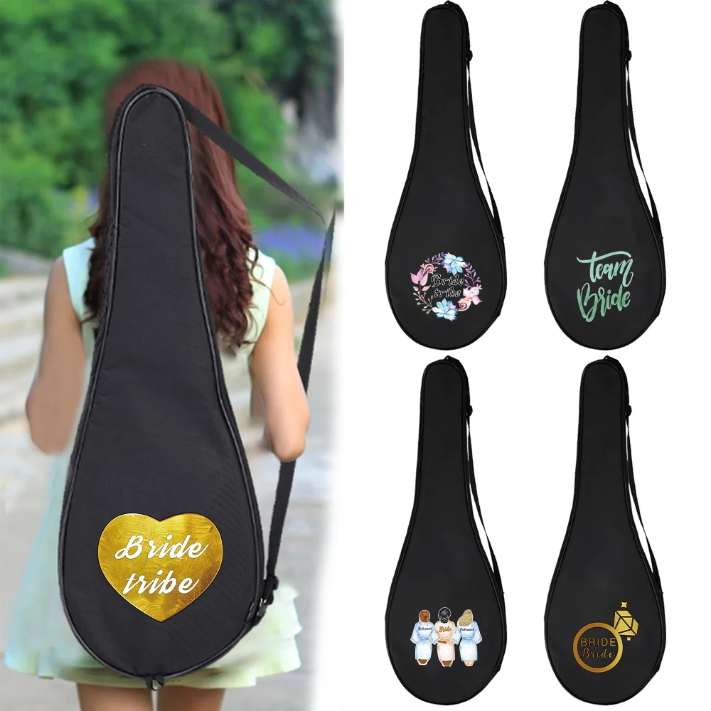 Single Shoulder Badminton Racket Bag Thickened Large Capacity Lightweight Design Universal Racket Protective Cover