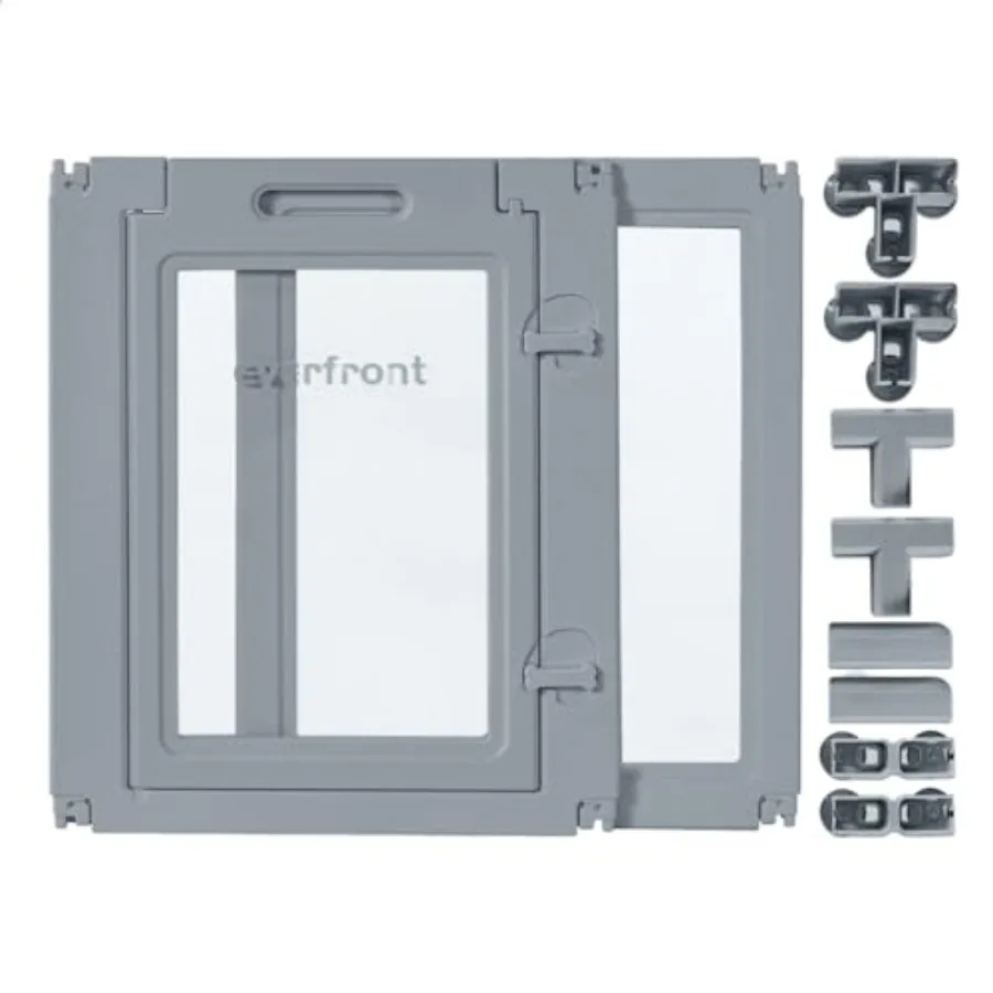 

Набор для расширения 23.6 H 2 шт. - Т-образные защелки для двери и панели, для прозрачного акрилового вольера-манежа для собак, расширяемого, для использования в помещении
