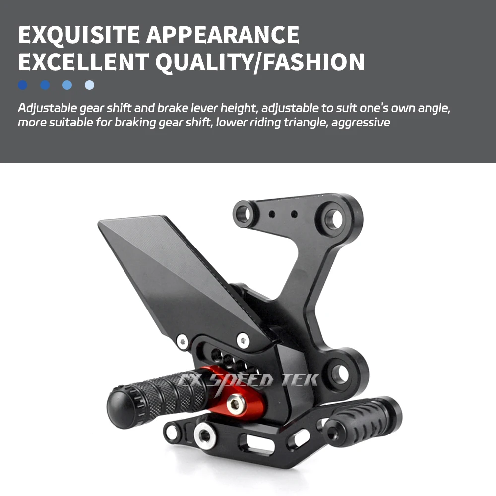 For KAWASAKININJA400 Z400 Motorcycle Accessories Pedal Adjustable Rearsets FootPegs Shift Lever Brake Kit 2018-2021 Ninja 400