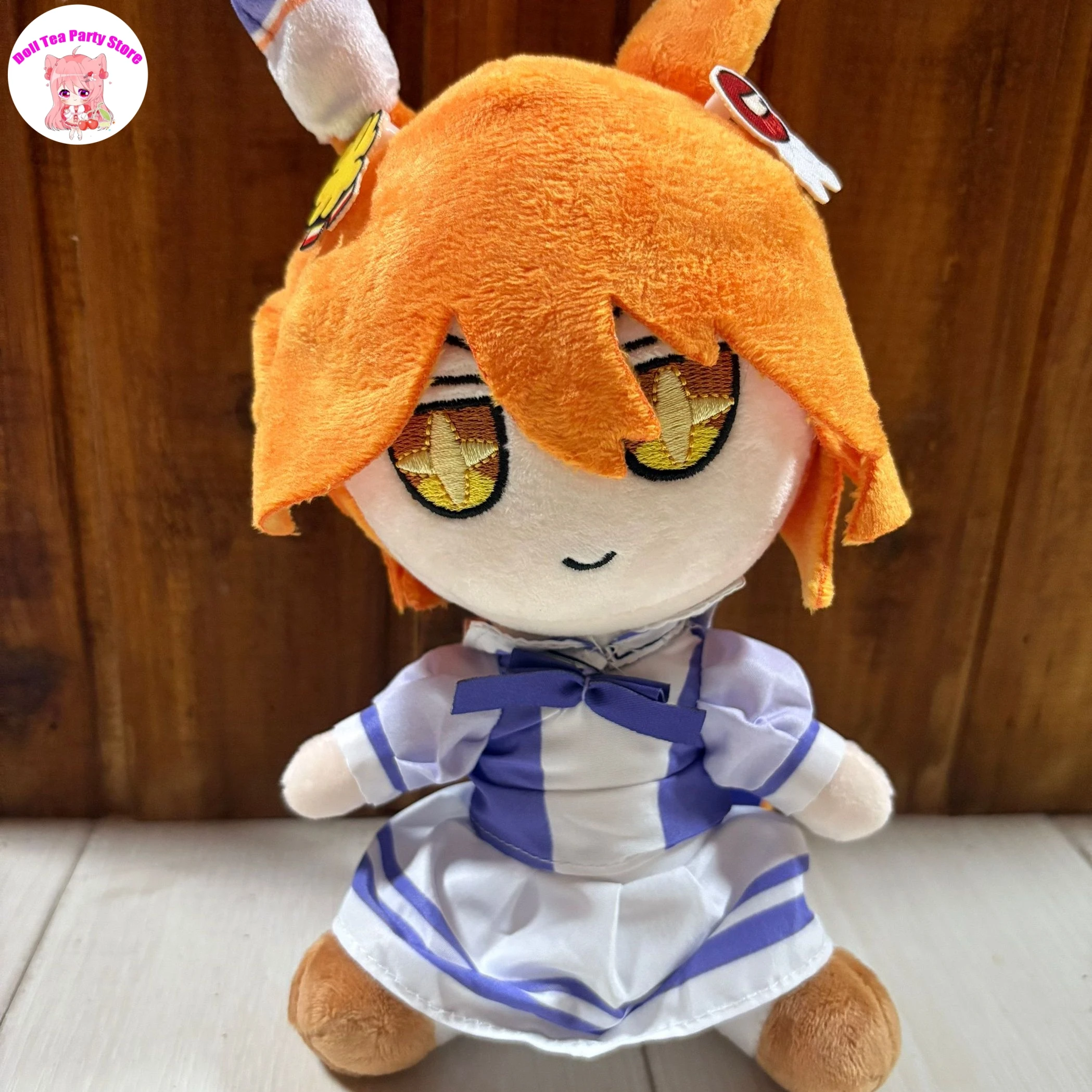 

Аниме Umamusume: Pretty Derby Matikanefukitaru, 20 см, милая кукла Fumo, плюшевая игрушка, подушка для сидения, подарки для косплея