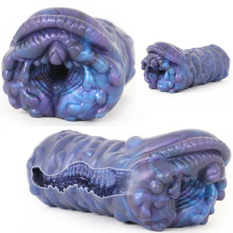 LUUK Penis Masturbation Toy Fantasy Monster Soft Liquid Silicone Male Penis Exerciser Adult Sex Toy 18+