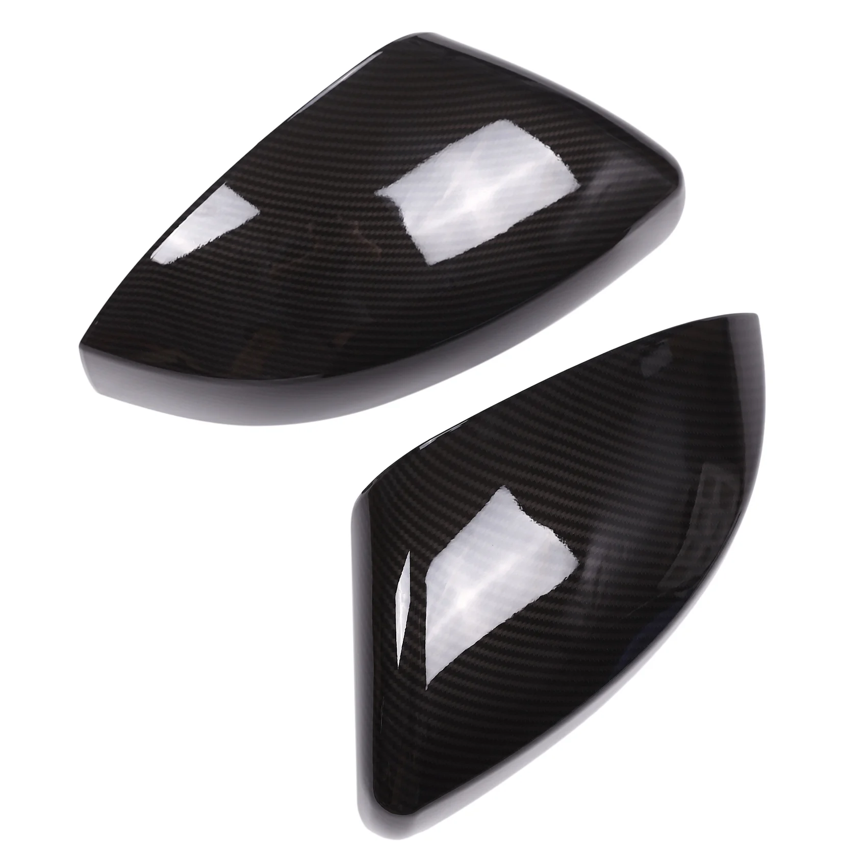 Car Carbon Fiber Look Rearview Mirror Cap Cover Trim for Land Rover Range Rover Sport