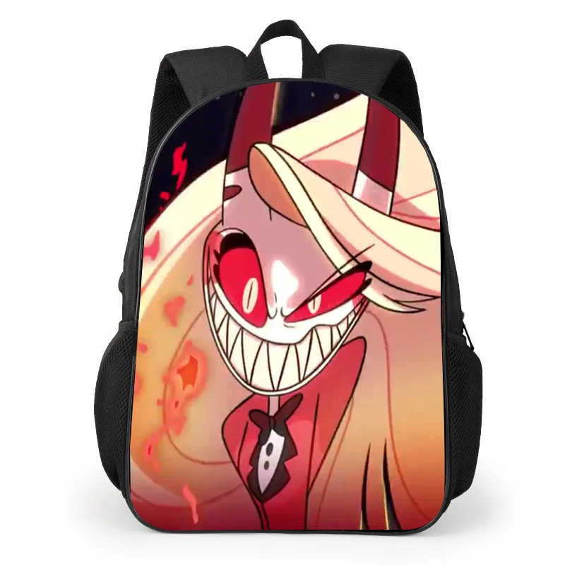 Hazbin Hotel Cartoon Doodle Backpack Student Stationery Supplies Large Capacity School Bag Leisure Travel Bag Birthday Gifts