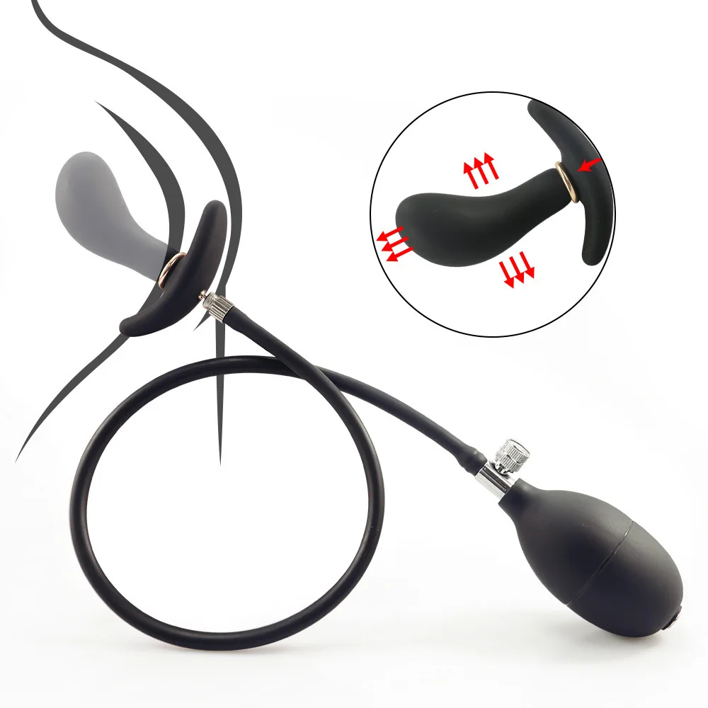 

Liquid Inflatable Backyard Anal Plug Fist Expansion Negative Pressure Silicone Anal Butt Husband and Wife Adult Products Sex Toy
