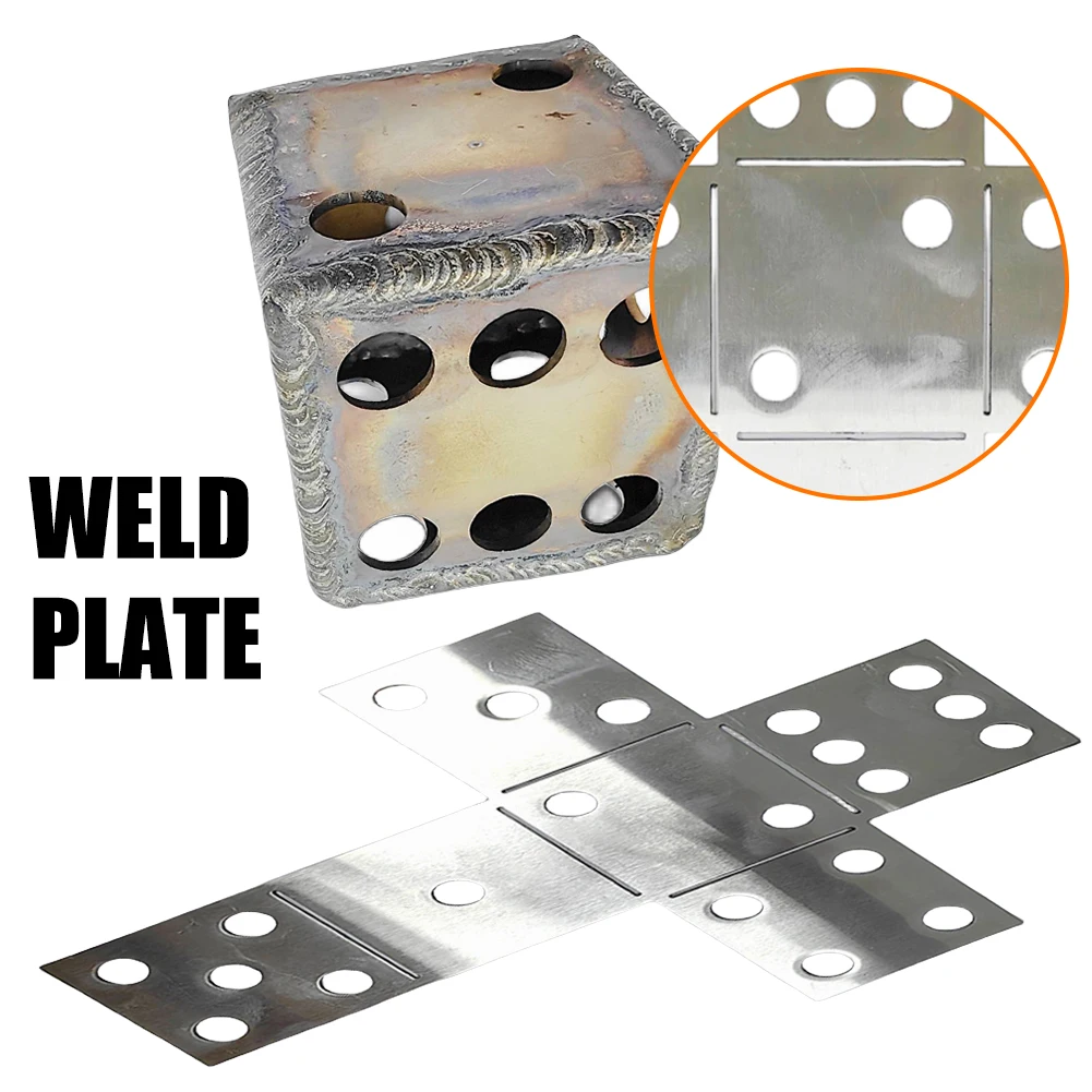 1 PC Welding Kit Dice Welding Coupons 16 Gauge Welding Plate DIY Cube Welding Training Metal for Beginners TIG MIG Gas Arc Stick