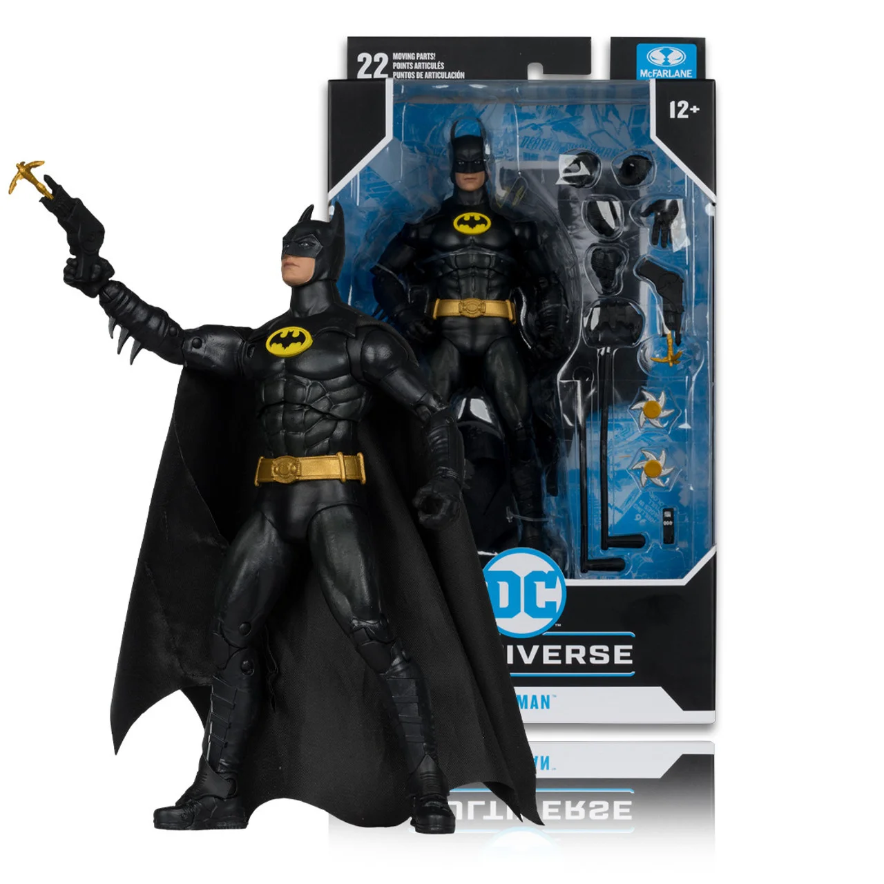 100% Original Mcfarlane Toys Keaton Batman(Batman Begins)/Bale Batman (1989) 18cm Figure Model Action Doll Toys Decoration