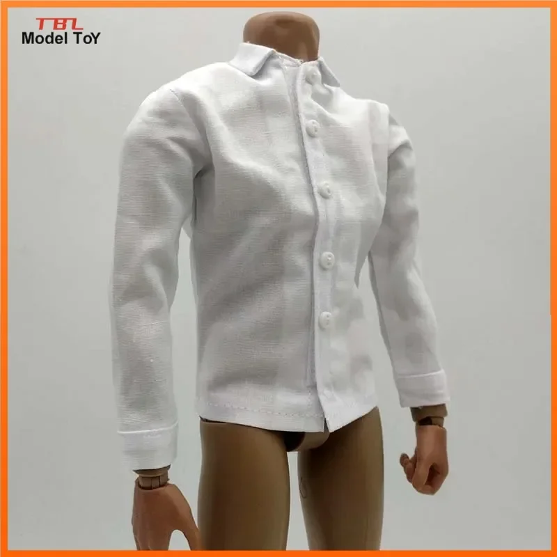 1/6 männliche Soldat weißes Hemd Kleidung Modell für 12 Zoll Actionfigur dünne schmale Körper Actionfigur Spielzeug