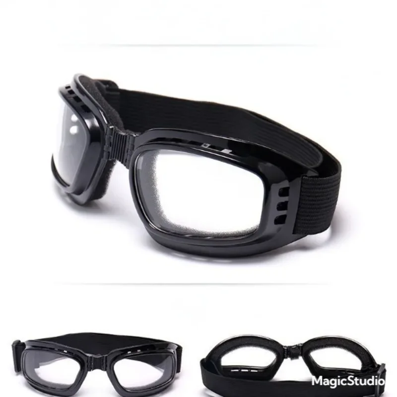 

Ski Glasses Transparent Folding Goggles Eyewear Skiing Mountaineering Cycling Outdoor Anti-Impact Winter Sunglasses Snow Goggles