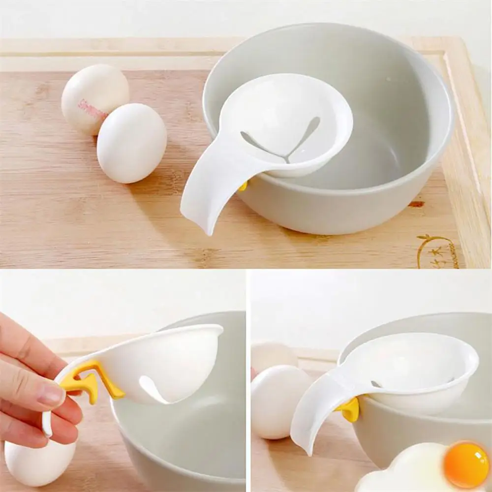 1/2/3PCS Plastic Egg White Yolk Separator Household Egg Divider Kitchen Cooking Egg Tool Filter Egg Separator Gadgets Kitchen