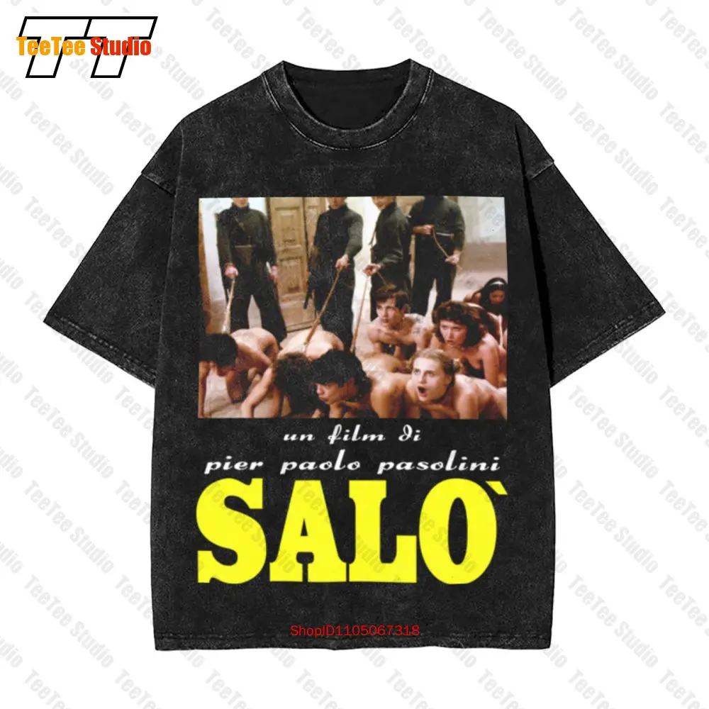 Salo 120 dias de sodoma filme paolo pasolini horror exploração vintage camiseta grande k00s