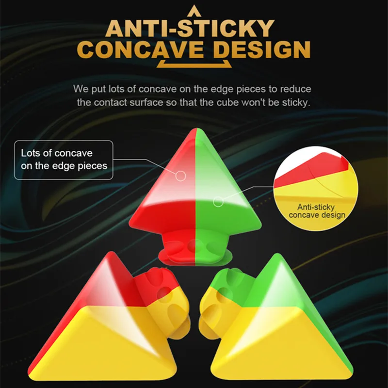 MoYu Mleilong 3x3 피라미드 매직 큐브, 전문 스페셜 스피드 퍼즐 장난감, 정품 헝가리 Magcio Cubo, 3x3