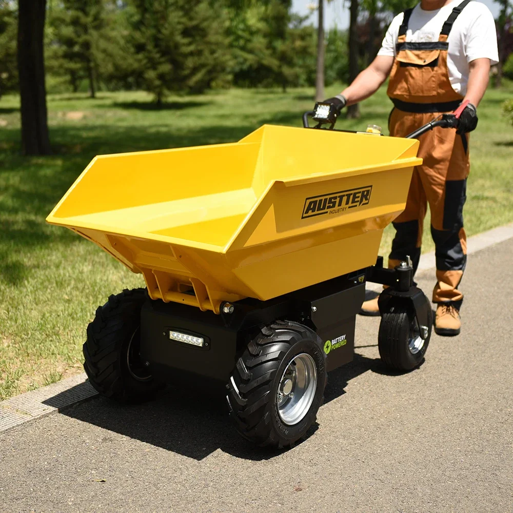 

AUSTTER CE Approved 500KG load capacity mini dumper high quality electric wheelbarrow