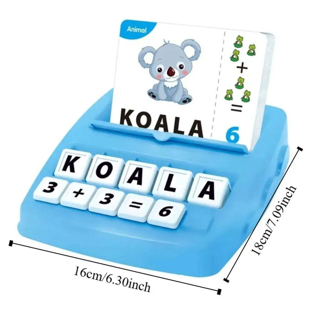Adesivo con lettere di carta Giocattoli Alfabeti Numero Puzzle Numero Cognizione Gioco di matematica precoce Miglioramento della memoria 2 in 1