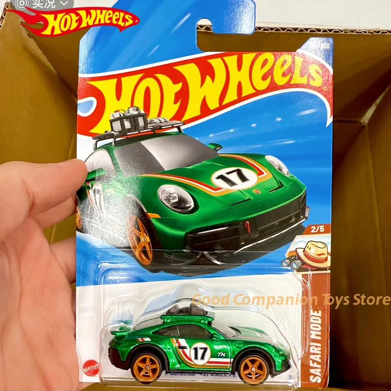 

Оригинальная модель автомобиля Hot Wheels TH, 2025 г, супер охота за сокровищами PORSCHE 911, ограниченная Коллекционная модель Rallye, украшение для комнаты, подарки