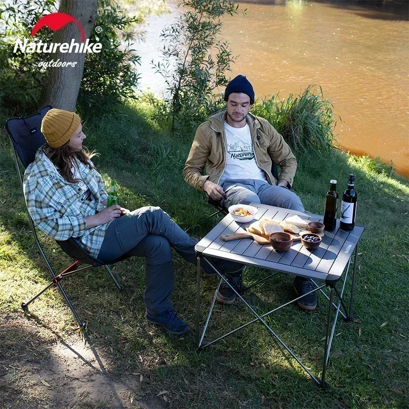 Naturehike Outdoor Camping składany stół ze stopu aluminium wielofunkcyjny przenośny grill stół piknikowy stół do stoiska ultralekki