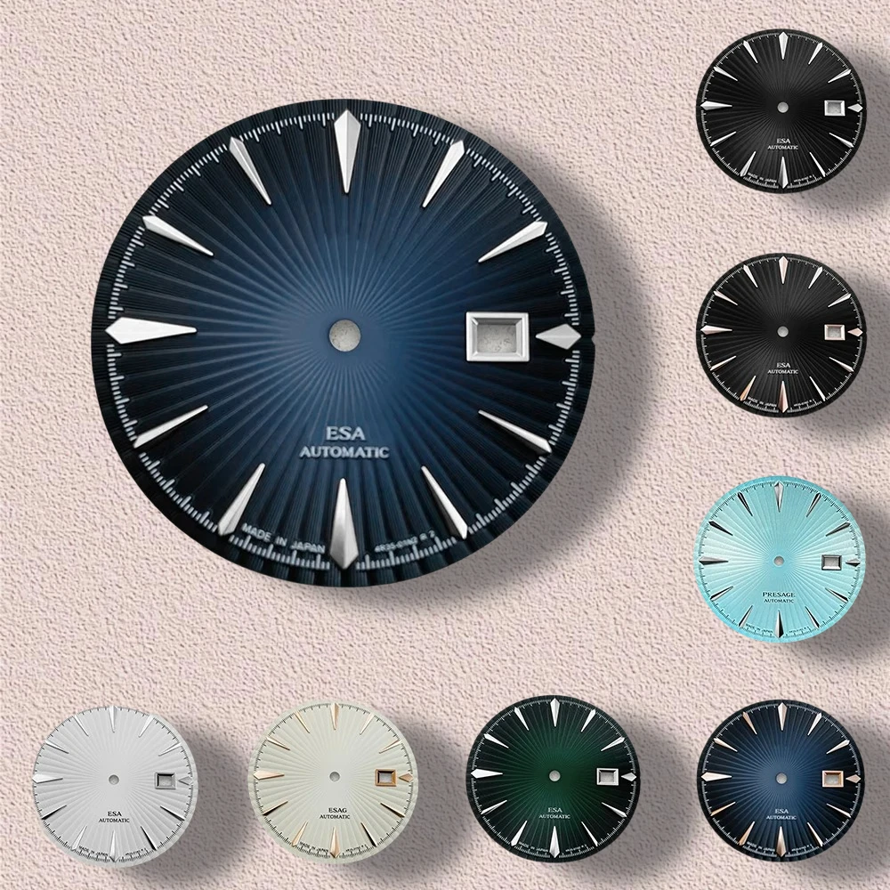 

35mm S Logo Cocktail Dial Fit NH35/NH36 Movement High-Quality Vertical Grain Dial Watch Modification Accessories