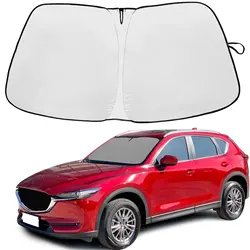 Pára-brisa do carro pára-brisa tampa, Auto janela frontal Sun Visor, acessórios de proteção UV, Mazda CX-5 2017-2023, Novo